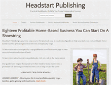 Tablet Screenshot of headstartpublishing.com